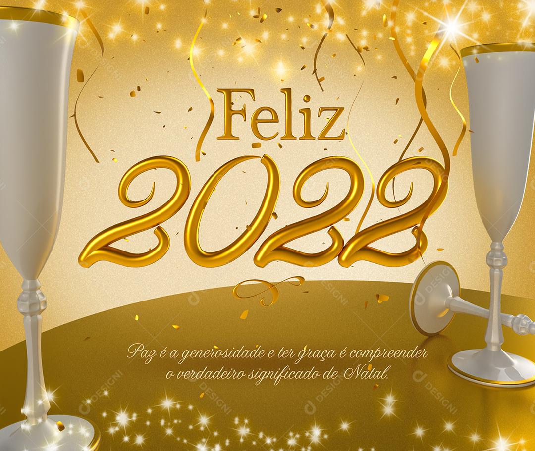 Social Media Feliz 2022 Festas PSD Editável