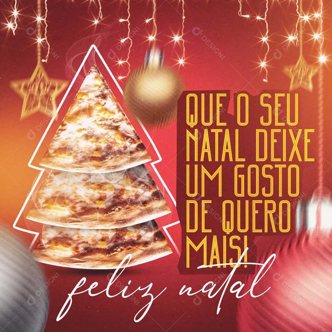 Que o Seu Natal Deixe Um Gosto De Quero Mais Social Media PSD Editável