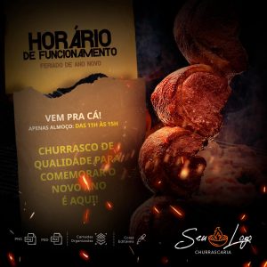 Horario De Funcionamento Churrascaria Restaurante Social Media PSD Editável