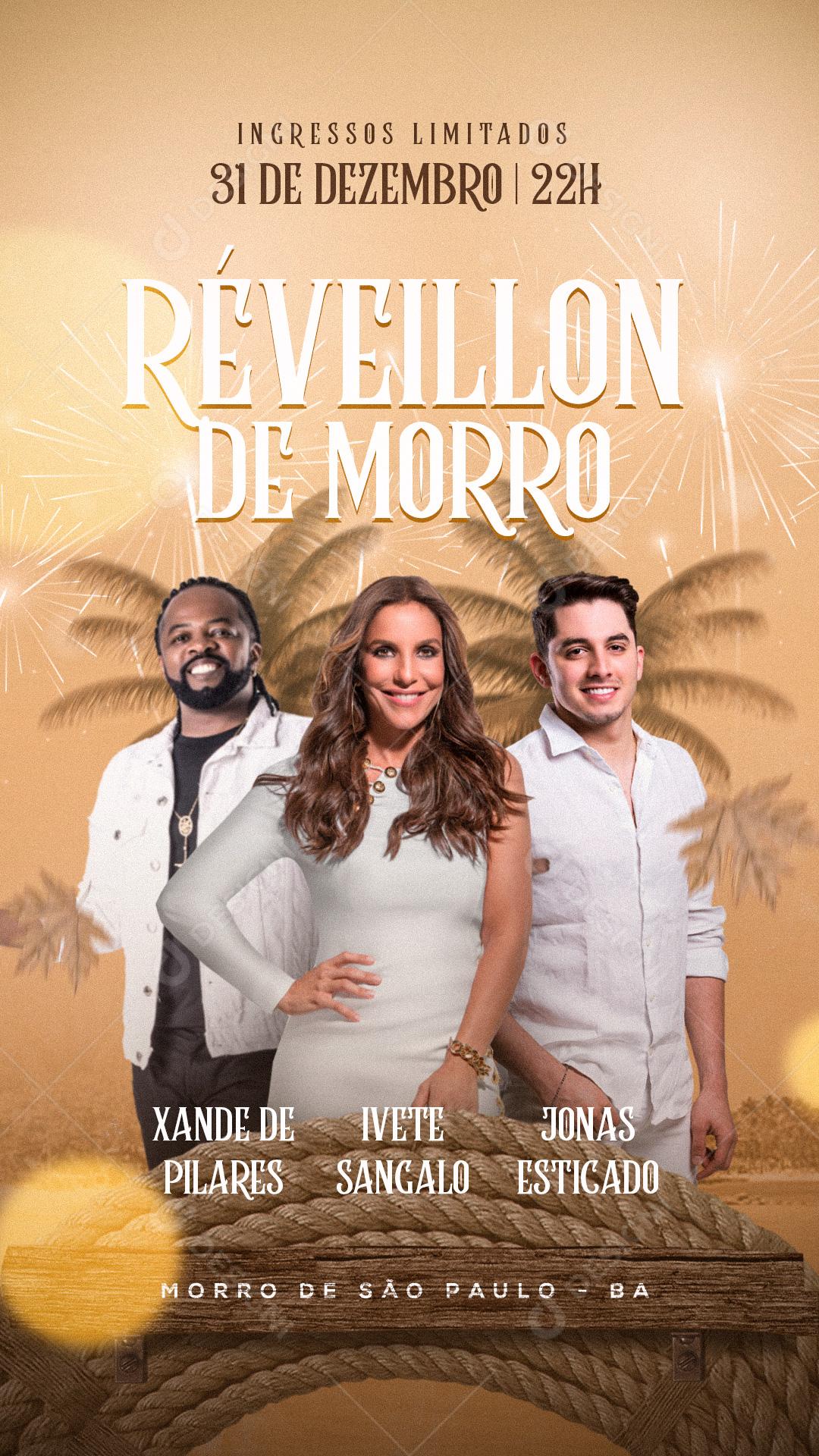 Flyer Social Media Réveillon De Morro Agendas PSD Editável