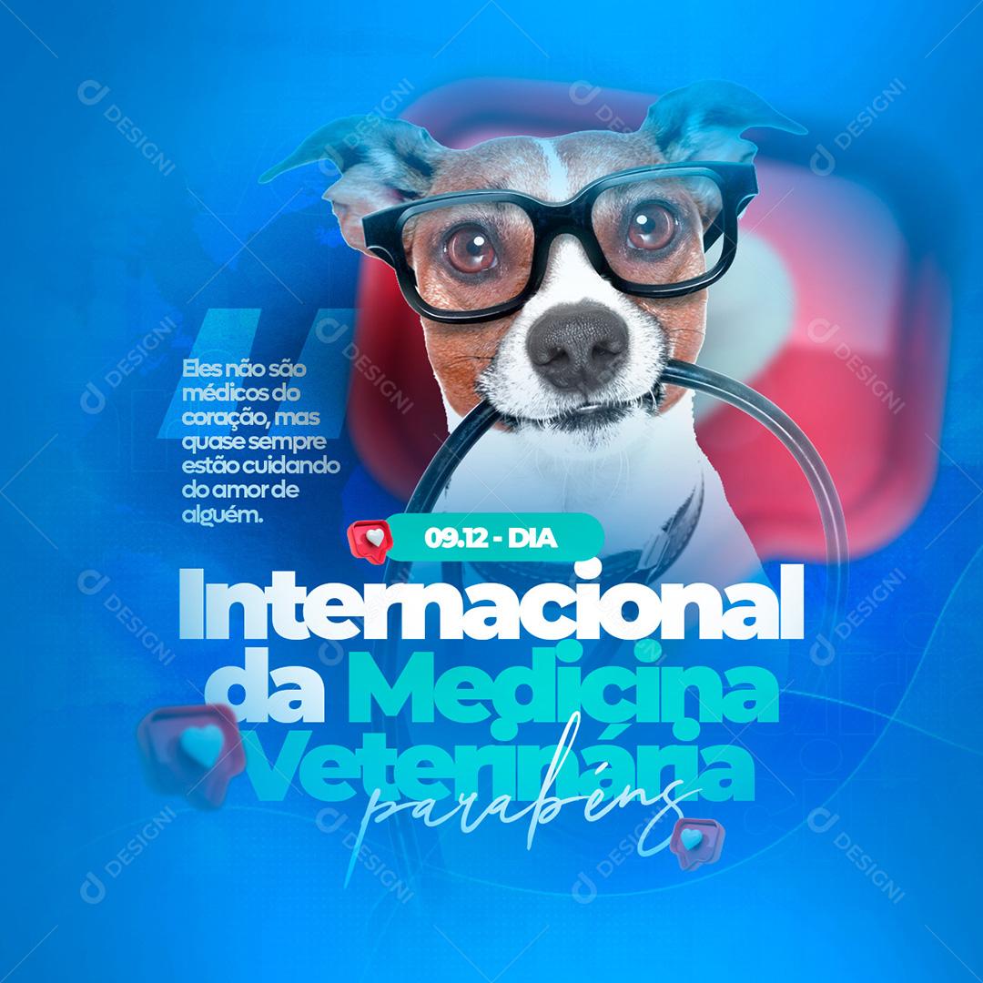Dia Do Médico Veterinário 9 De Dezembro Social Media PSD Editável