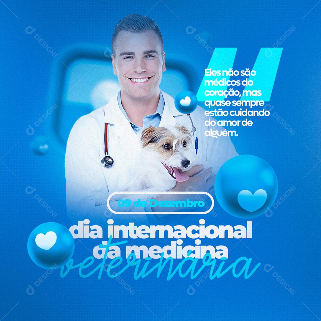 Dia Do Médico Veterinário 9 De Dezembro Social Media PSD Editável