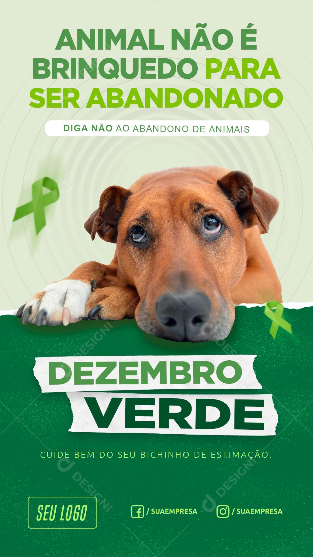 Animal Não é Brinquedo Para Ser Abandonado Social Media PSD Editável