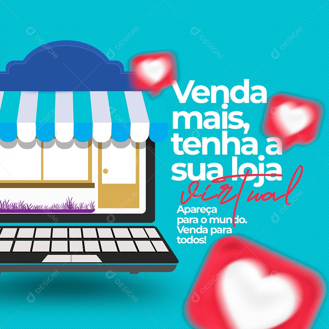 Social Media Marketing Digital Venda Mais Agência PSD Editável