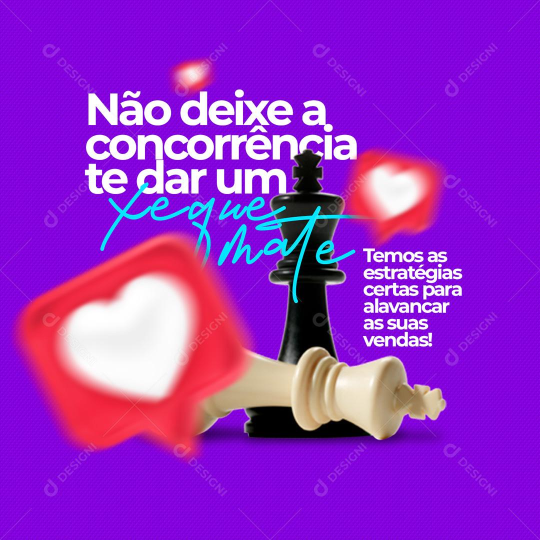 Marketing Digital Lojas Nâo Deixe A Concorrência Te Dar Um Xeque Mate PSD Editável