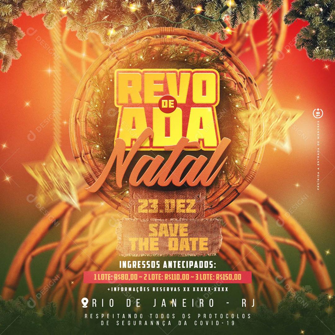 Feed Flayer Revoada Natal Leo Santana Social Media PSD Editável