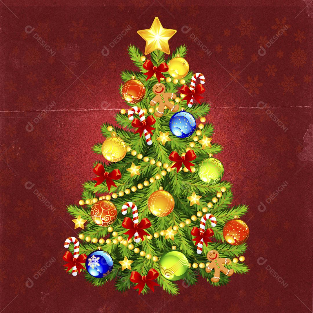 Elemento Para Composição Arvore De Natal PSD Editável