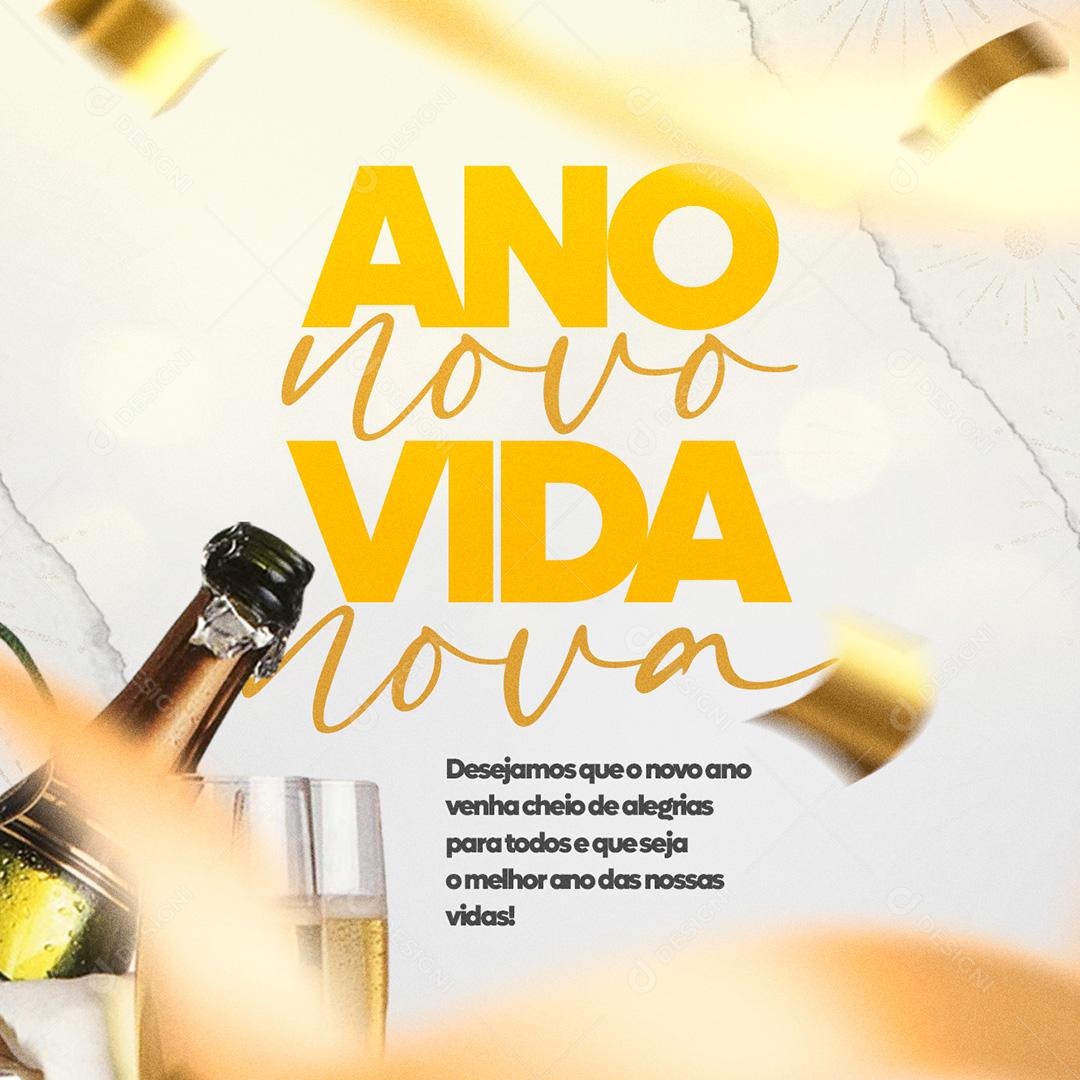 Post Ano Novo Vida Nova Social Media