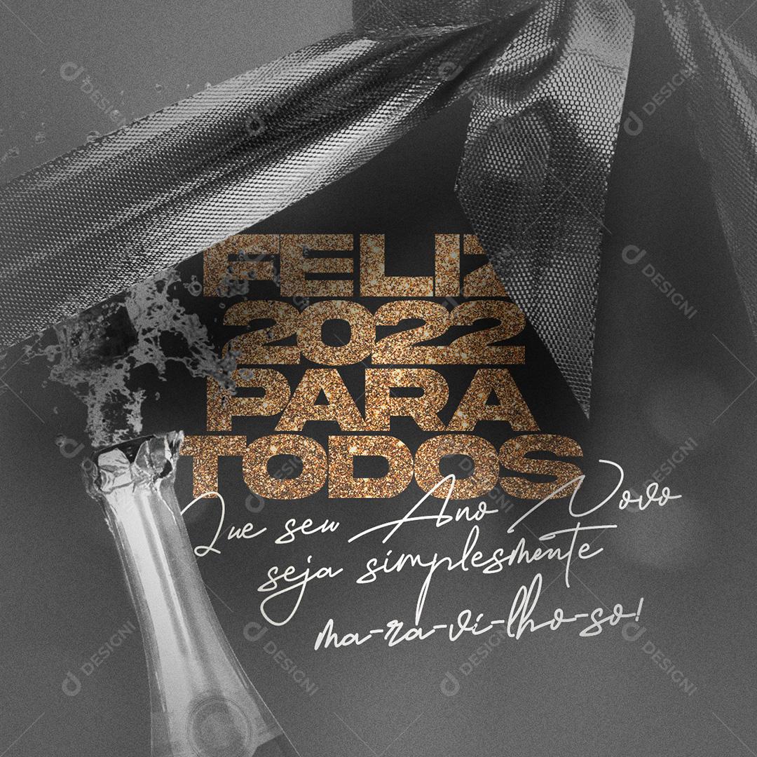 Post Ano Novo Feliz 2022 Para Todos Social Media