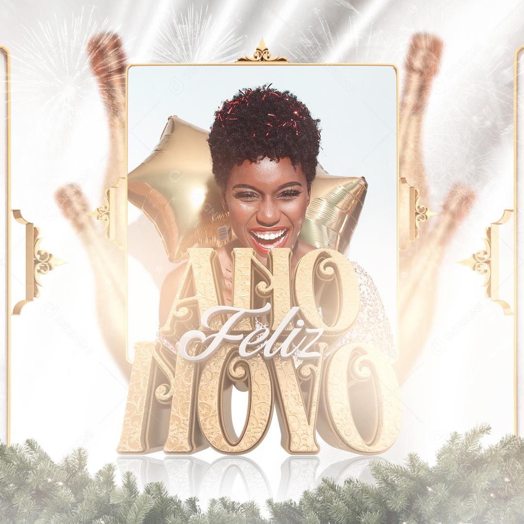 Feliz Ano Novo é Tempo De Rever as Prioridades Social Media PSD Editável