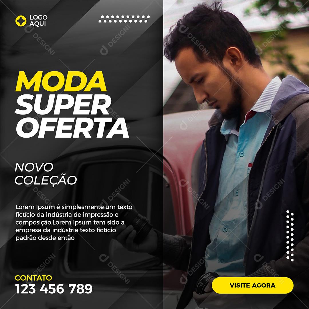 Social Media Loja Moda Super Oferta Coleção PSD Editável