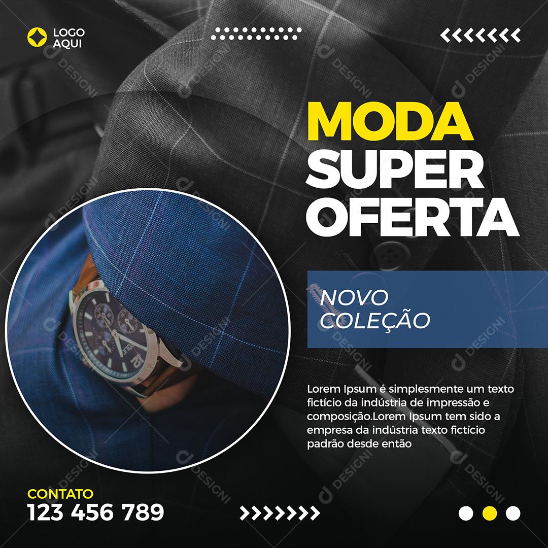 Loja Moda Super Oferta 50% Desconto Social Media PSD Editável