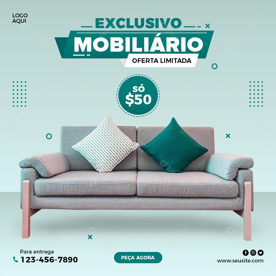 Imobiliário Exclusivo Oferta Limitadas Até 50% Social Media PSD Editável