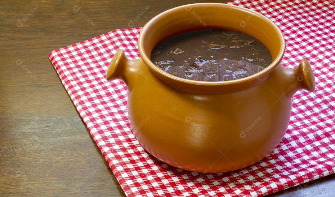 Tigela Com Feijoada Deliciosa Imagem JPG