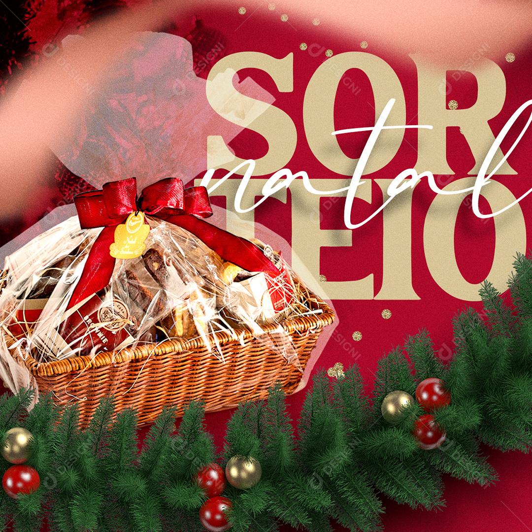 Post Natal Sorteio Social Media PSD Editável