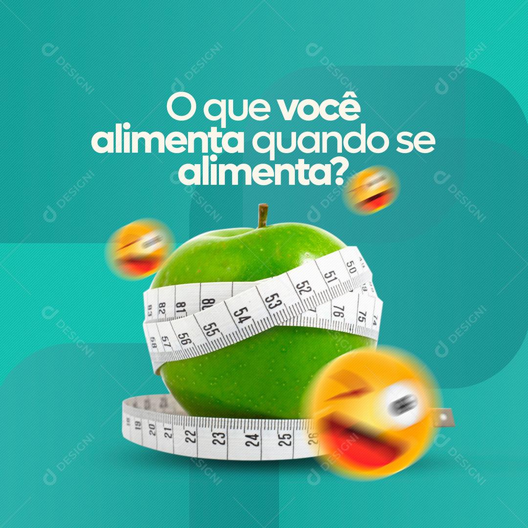 Post Nutricionista Social Media PSD Editável