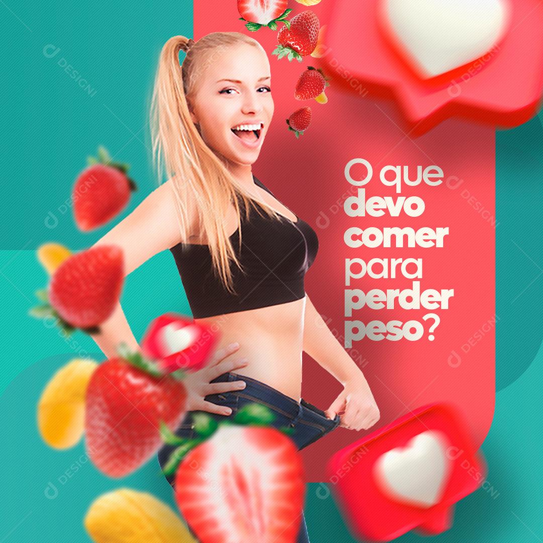 Post Nutricionista Social Media PSD Editável