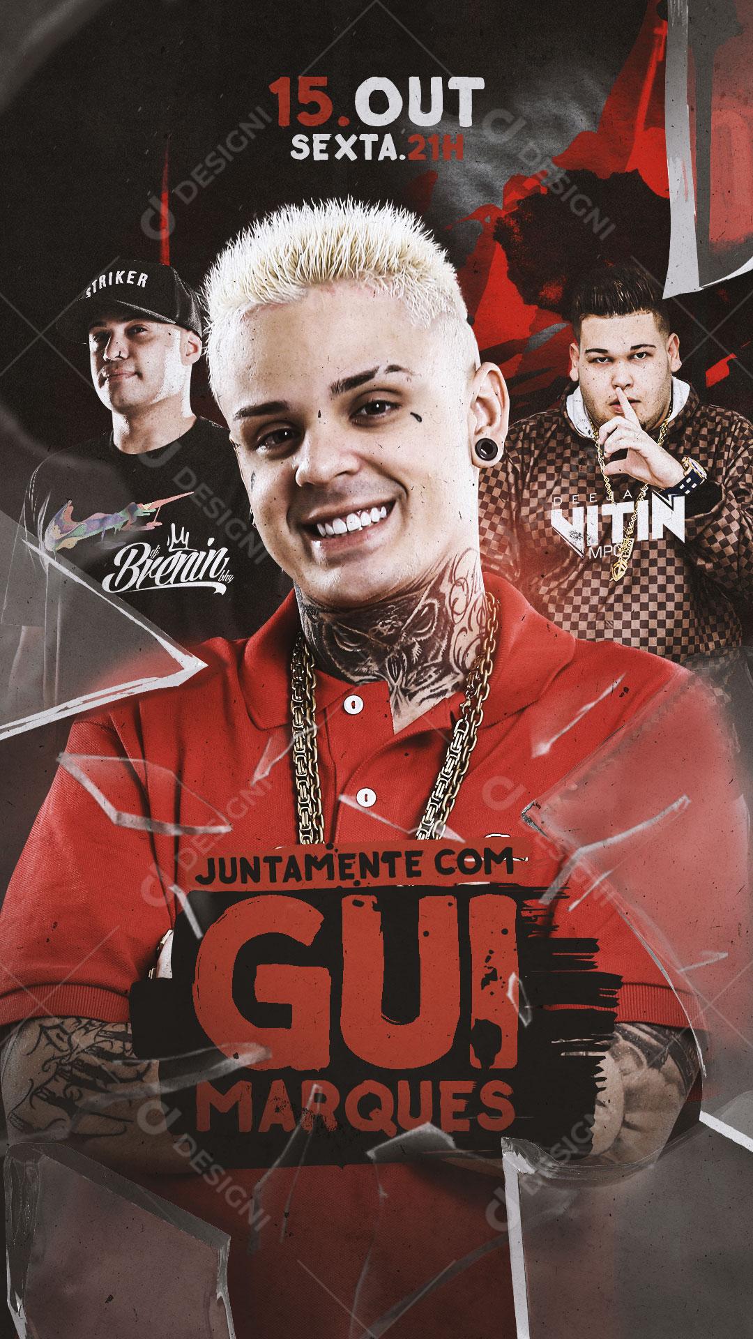 Feed Flyer Juntamente Gui Marques Social Media PSD Editável