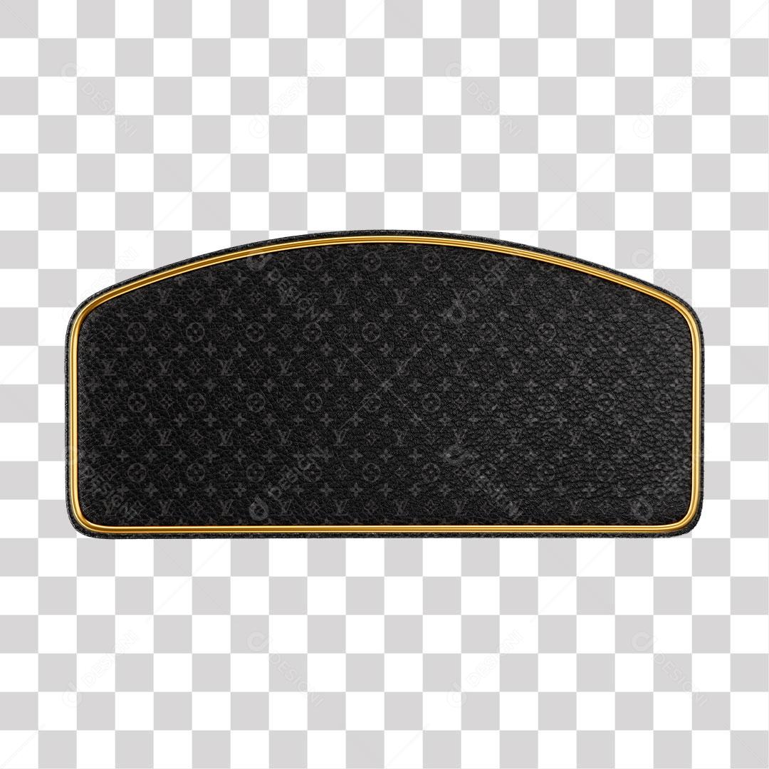 Estofado de Couro Preto Elemento Para Composição PNG