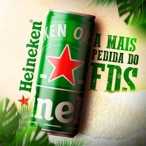 Social Media Bebida A Mais Pedido do FDS Cerveja Heineken PSD Editável