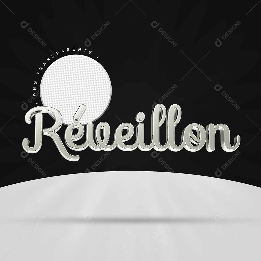 Texto 3D Para Composição Réveillon PNG Transparente Sem Fundo