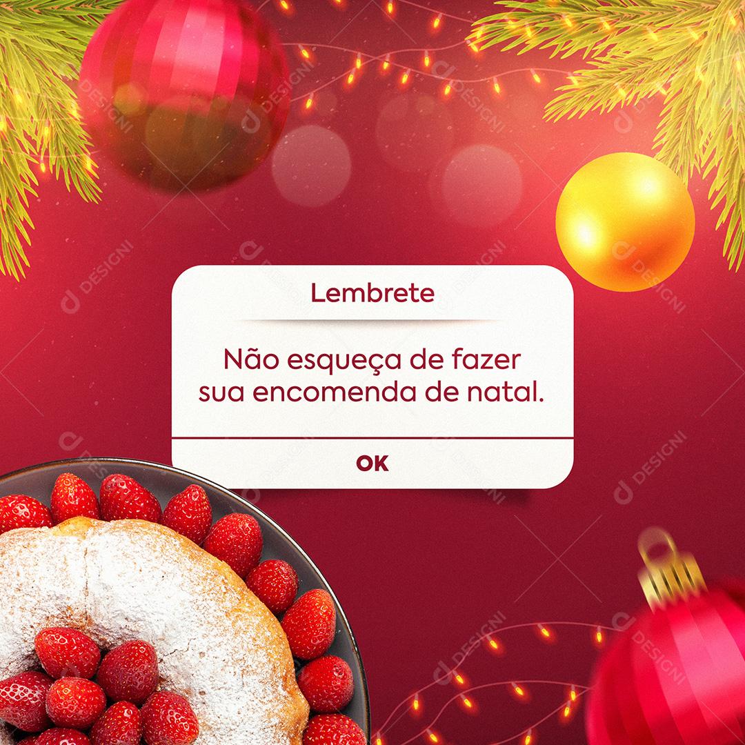 Post Natal Não Esqueça De Fazer Sua Encomenda Social Media PSD Editável