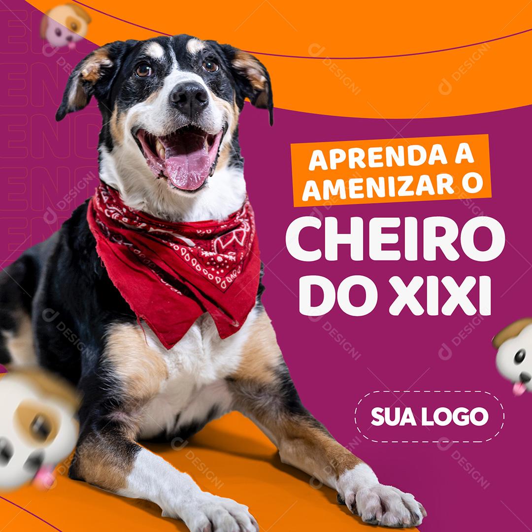 Post Petshop Cheiro Do Xixi Social Media PSD Editável