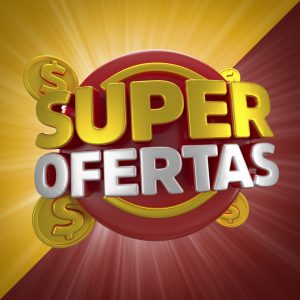 Selo 3D Para Composição Super Ofertas PSD Editável