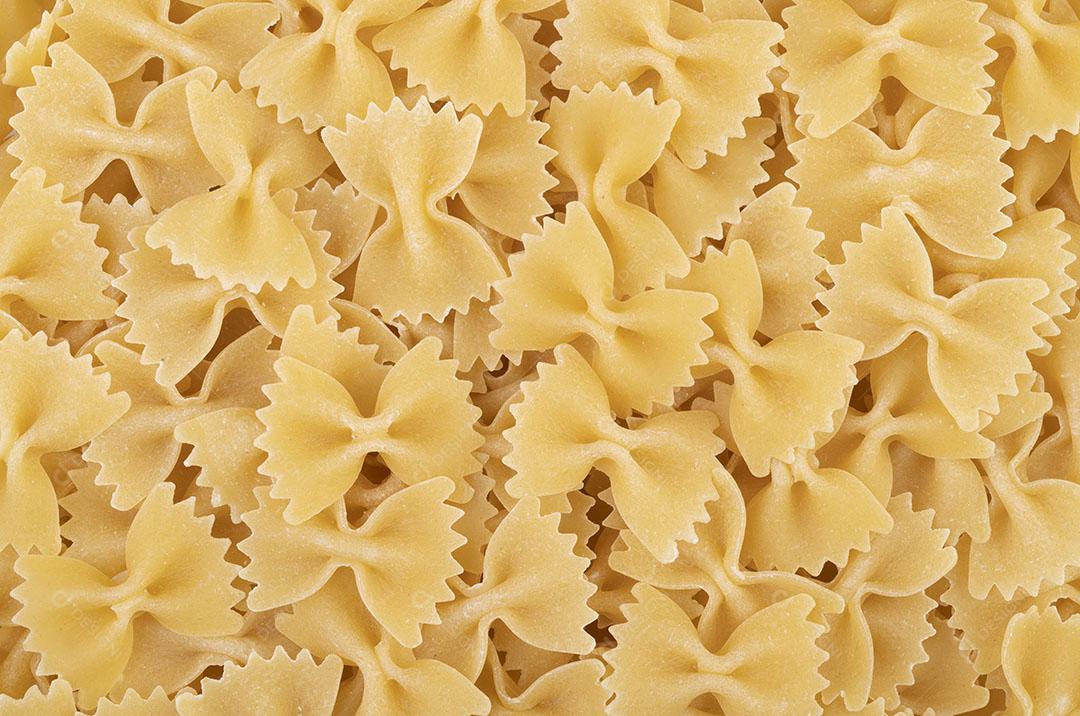 Vista de Cima Massa Farfalle Macarrão Imagem JPG