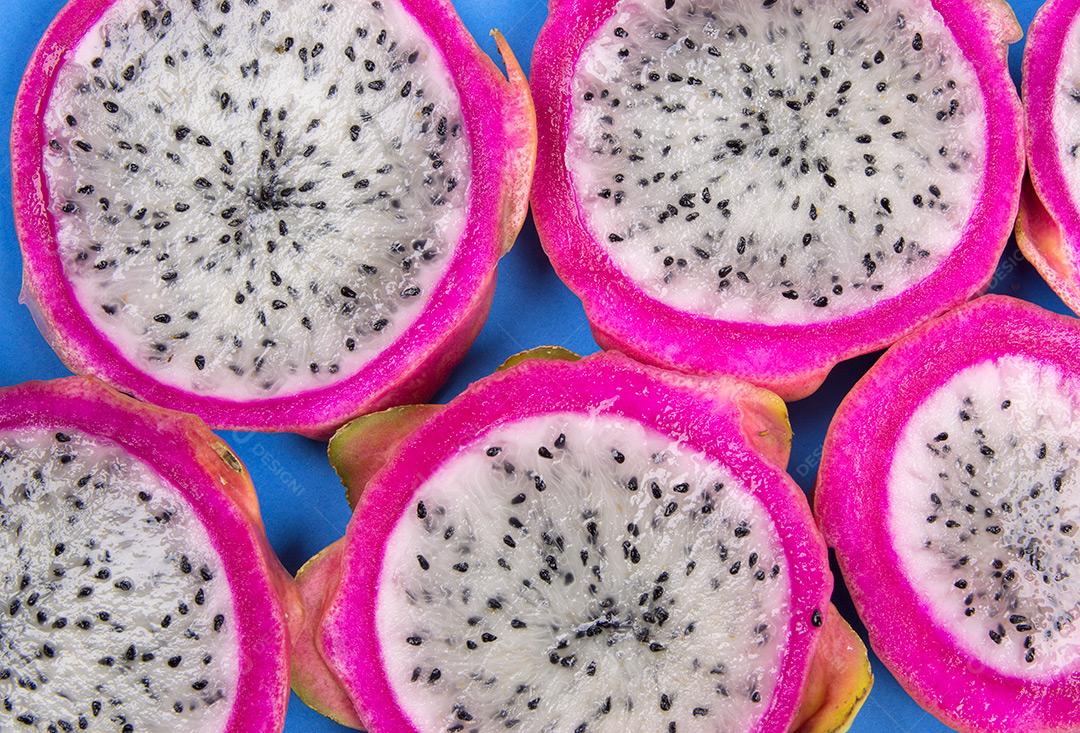 Pitaias Cortadas Imagem JPG