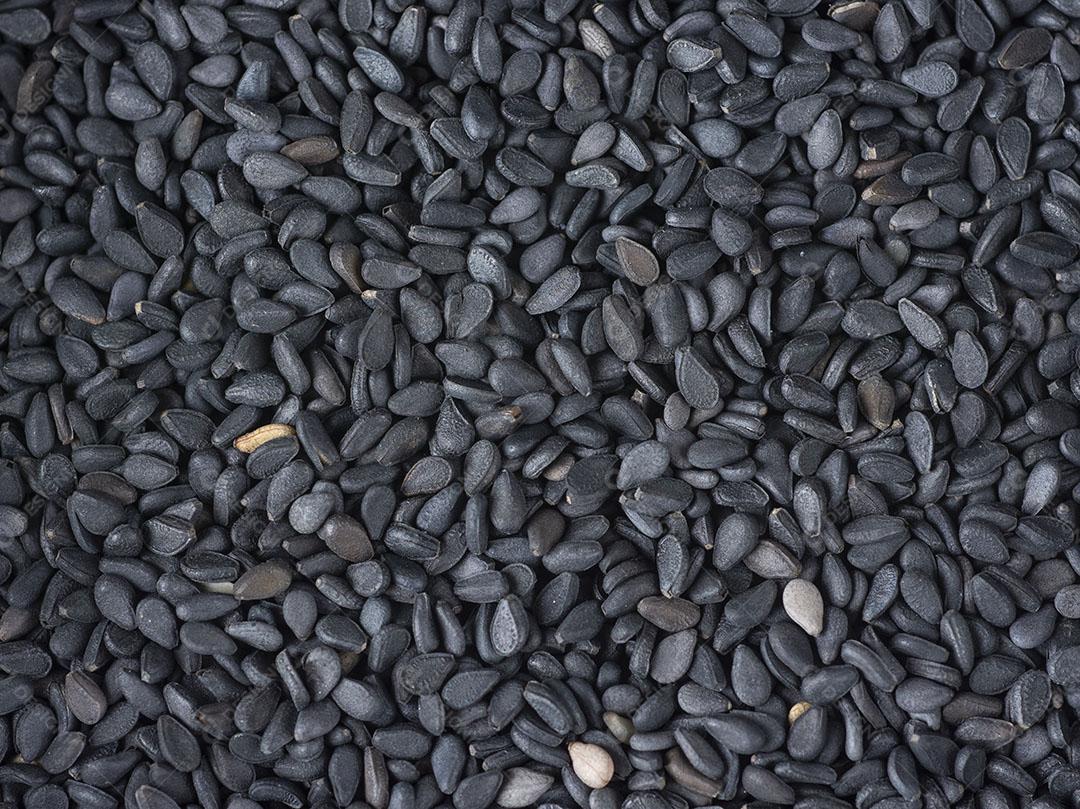 Foto Vista Superior de Gergelim Preto Comida Imagem JPG