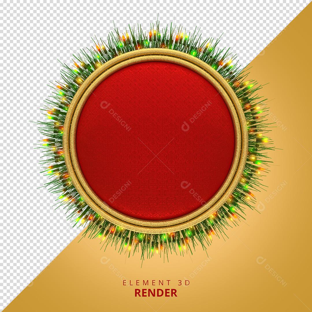 Elemento 3D Para Composição Guirlanda Fundo PNG Transparente Sem Fundo