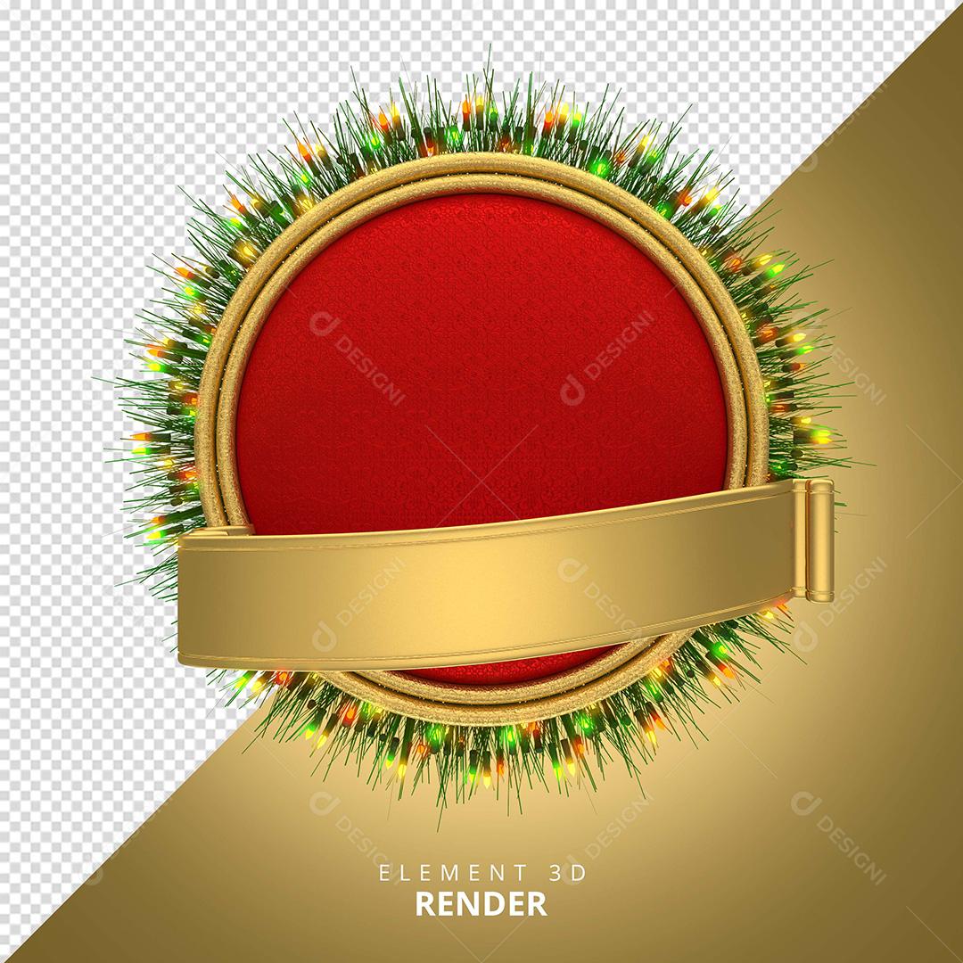 Elemento 3D Para Composição Guirlanda Fundo PNG Transparente Sem Fundo