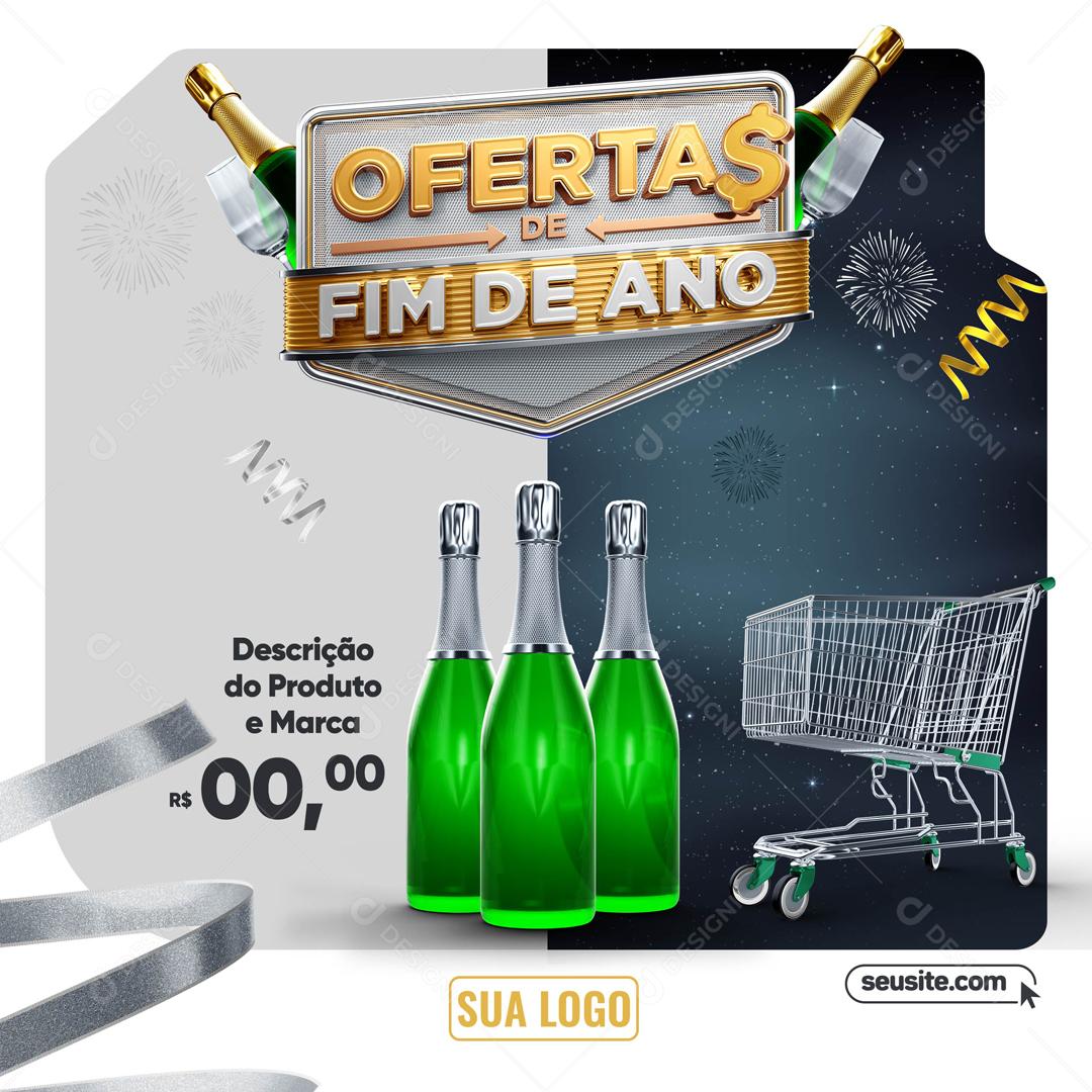 Feliz Ano Novo 2022 Boas Festas Social Media PSD Editável