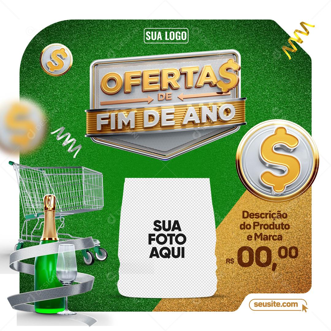 Feliz Ano Novo 2022 Boas Festas Social Media PSD Editável