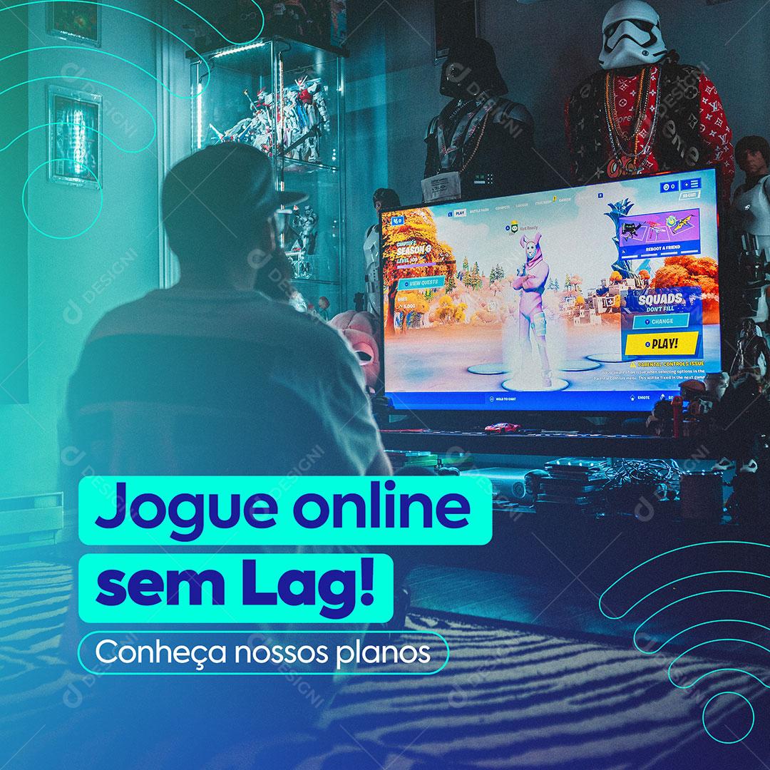Post Provedor De Internet Para Jogos Social Media PSD Editável