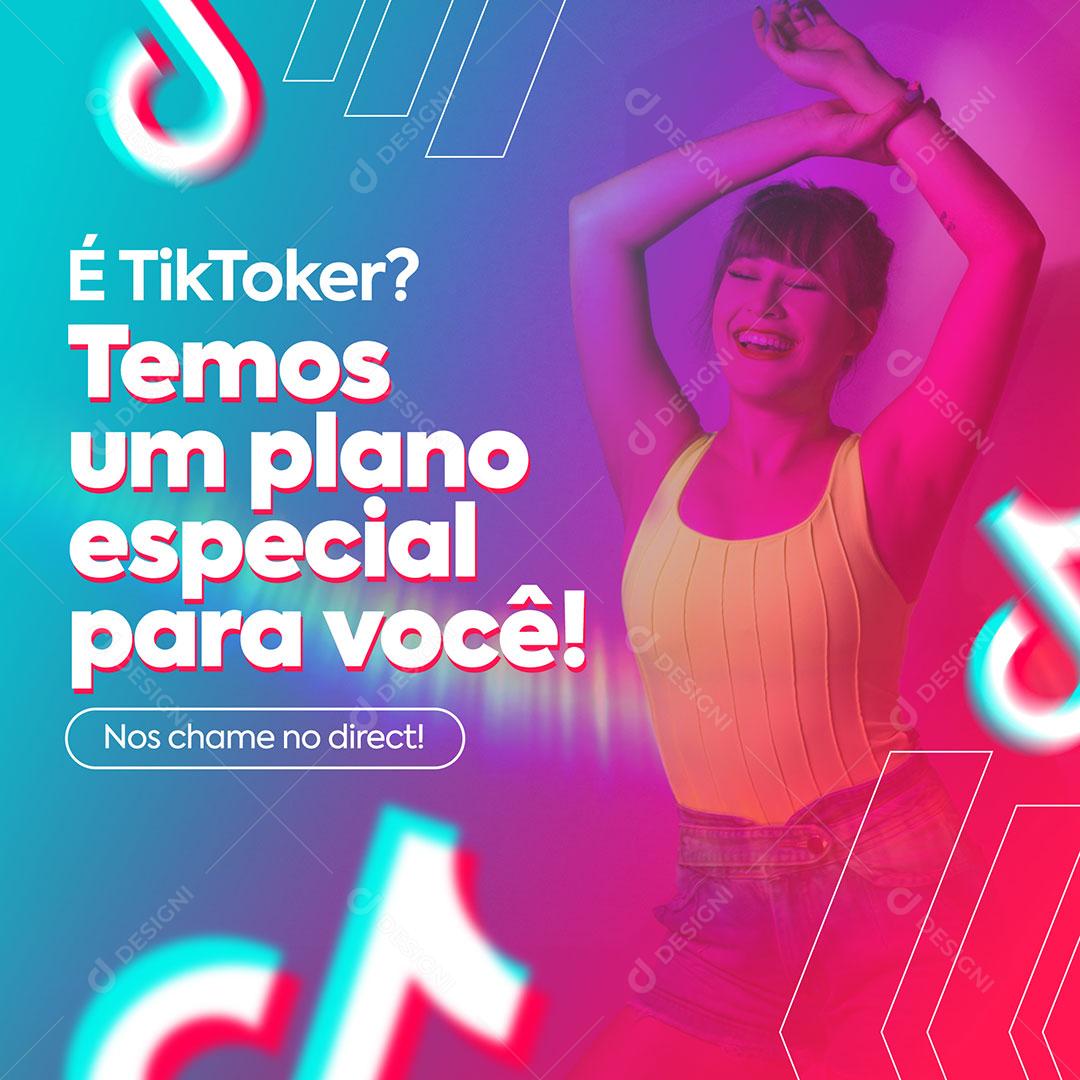 Social Media Provedor De Internet Para TikTokers PSD Editável