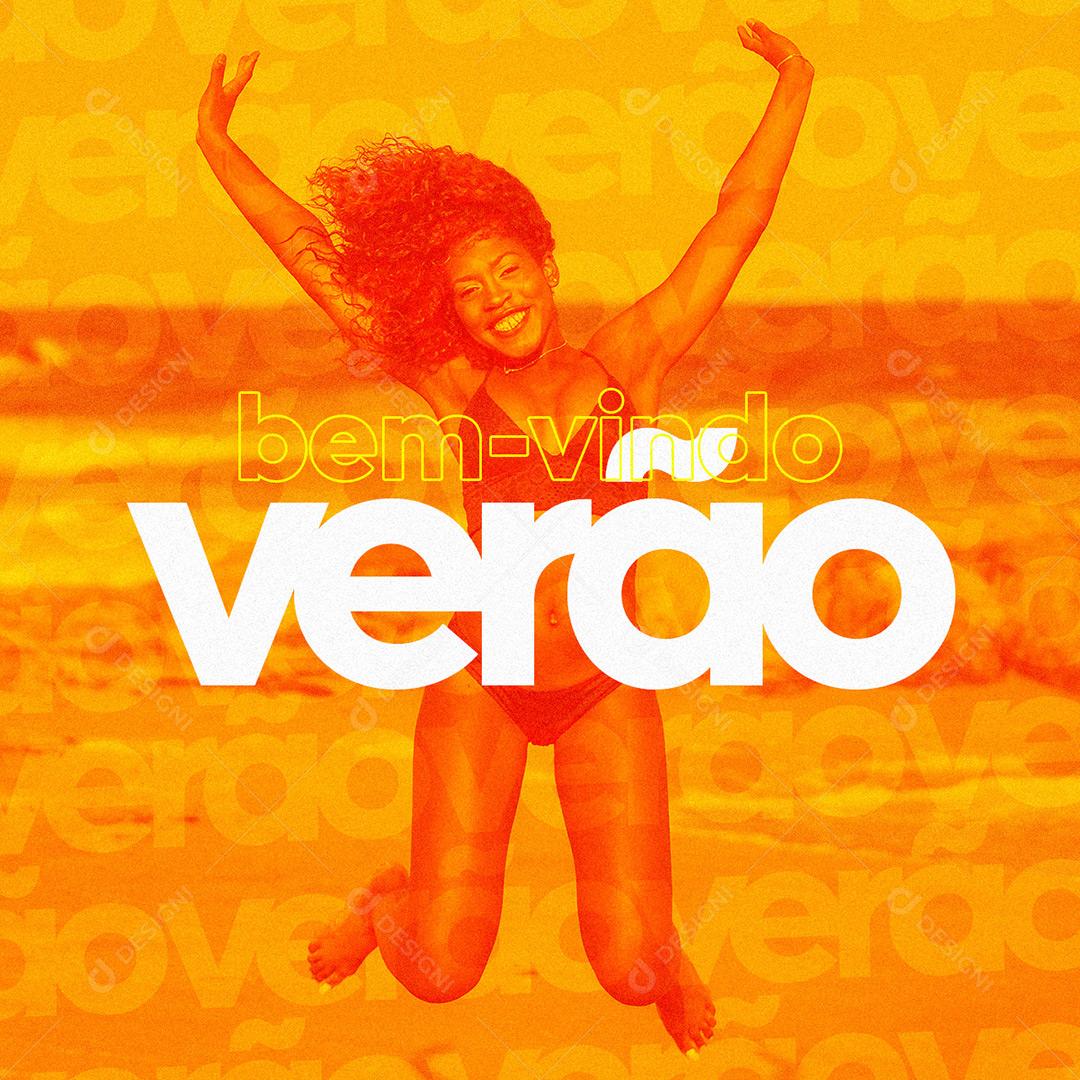 Bem Vindo Verão Social Media PSD Editável