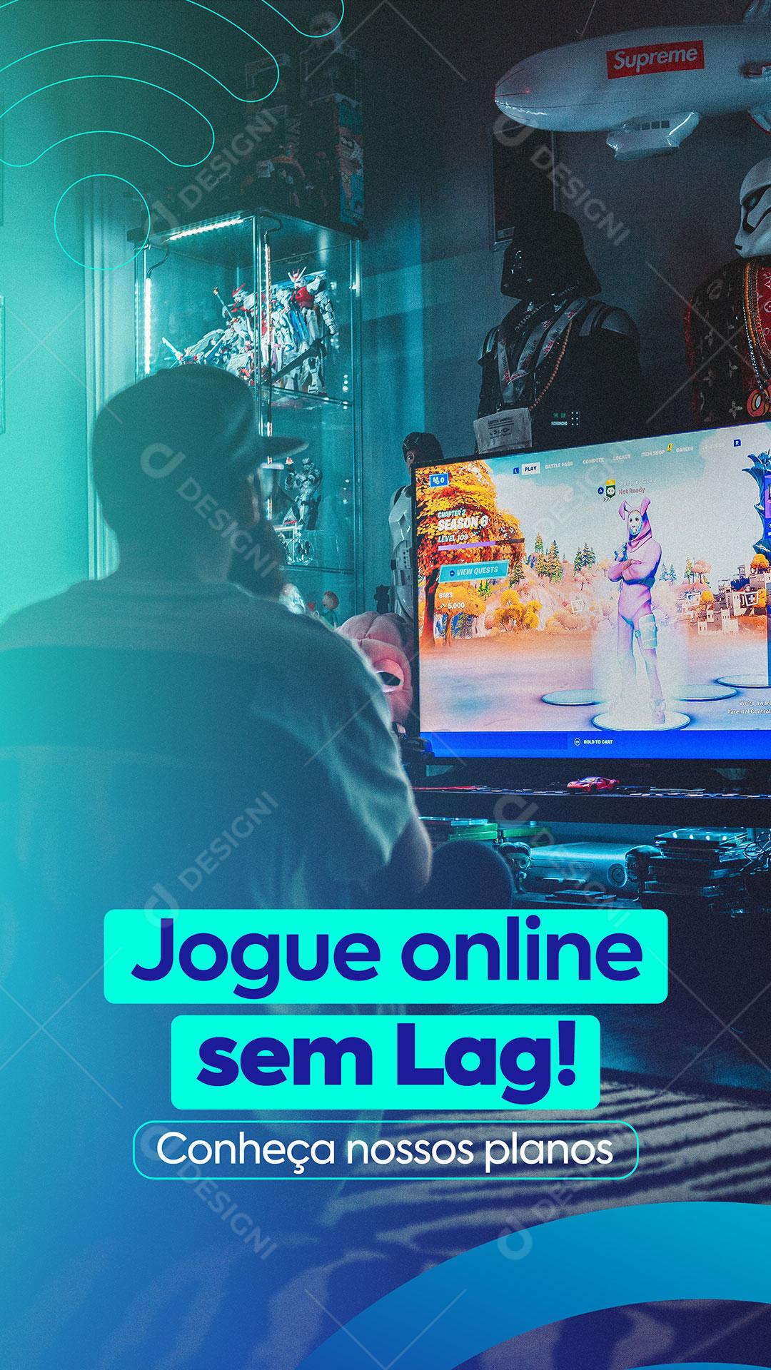 Social Media Provedor De Internet Story PSD Editável