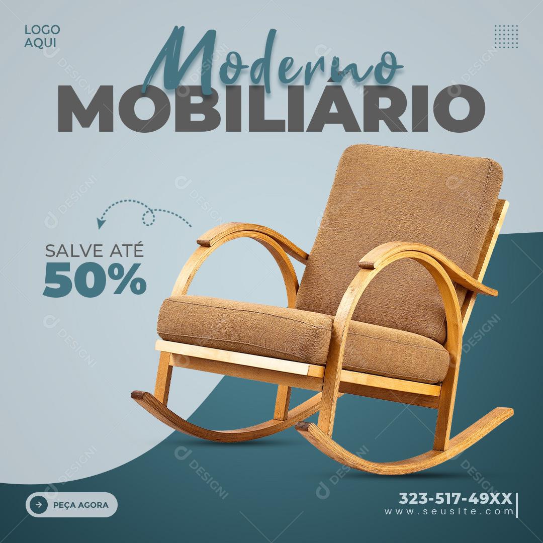 Imobiliária Moderno Salve Até 50% Social Media PSD Editável