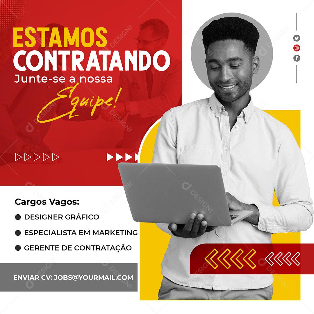 Social Media  Agencia De Marketing Digital Contratando PSD Editável