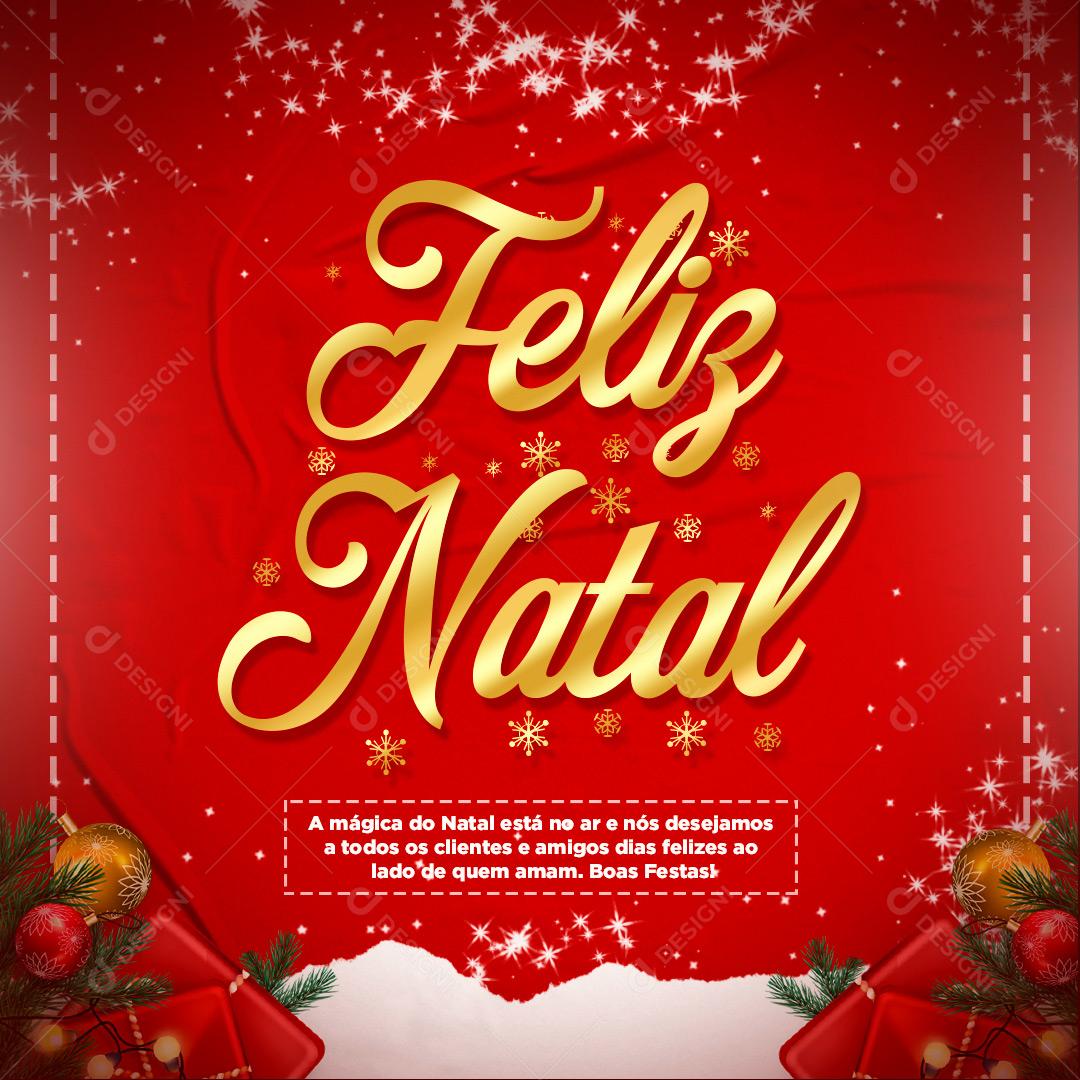 Socia Media Feliz Natal PSD Editável
