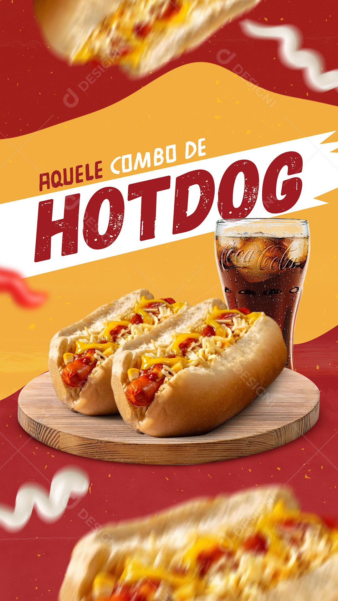 Aquele Combo De Hot Dog Social Media PSD Editável