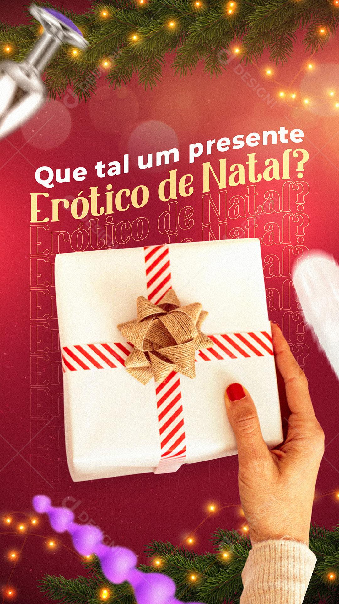 Social Media Que Tal Um Presente Erótico De Natal Sex Shop PSD Editável