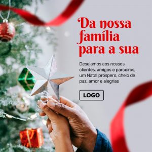 Post Feliz Natal Social Media PSD Editável