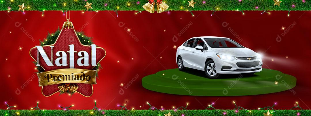 Social Media BannerNatal Premiado Concessionária Produtos PSD Editável