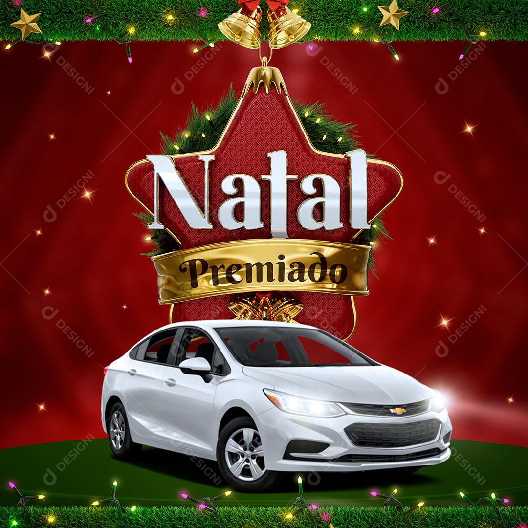 Social Media Feed Natal Premiado Concessionária Produtos PSD Editável