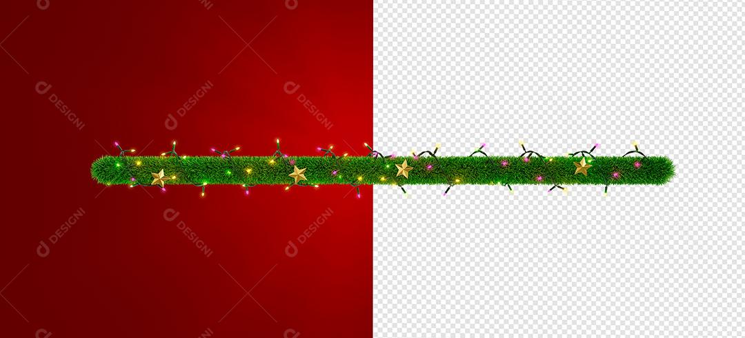 Elemento Natalino Guirlanda Com Enfeites PNG Transparente Sem Fundo