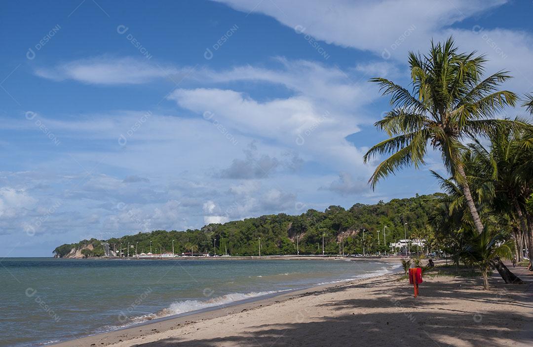 Joao Pessoa Paraiba Brazil Cabo Branco Com Coqueiros Imagem JPG