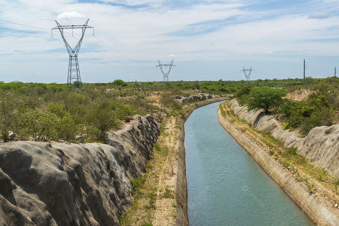 Canal De Transposição De Água Do Rio São Francisco Na Sertânia 4 Imagem JPG